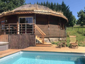 Maison ronde atypique en bois